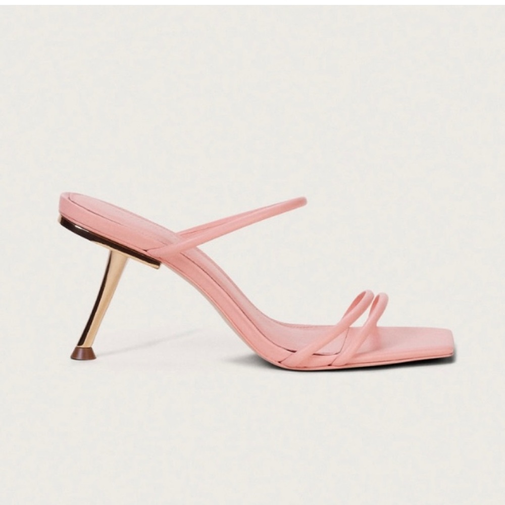 Cult Gaia Lydia Square Toe Strap High Heel Sandals Size 42